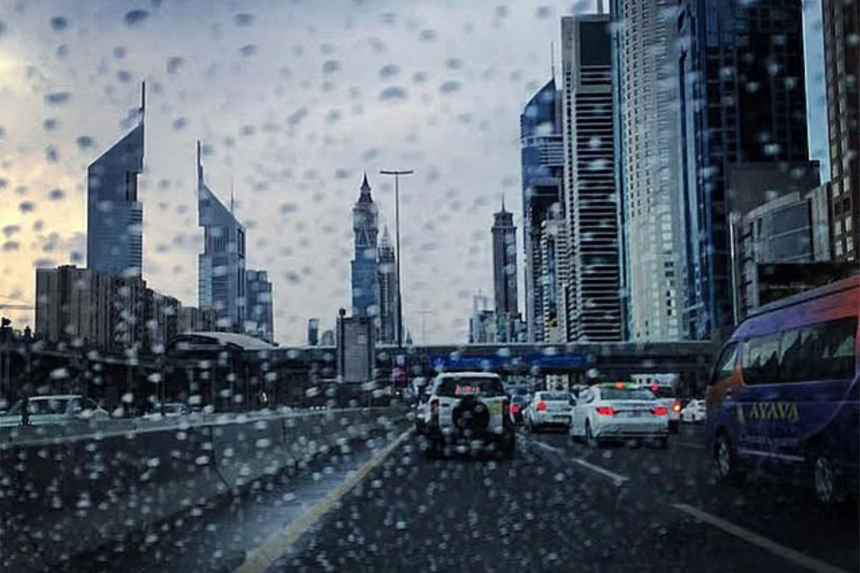 UAE weather forecast rain dust winds